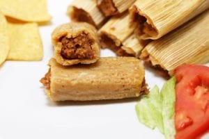Bean Tamales from Delia's specializing in Mexican Tamales