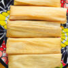 Platter of the best tamales from Delias Tamales store.